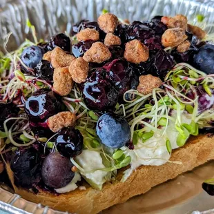 Blueberry Bomb Toast