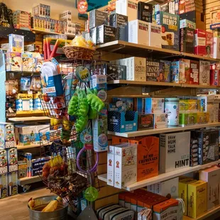 a grocery store filled with goods