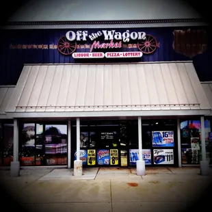the front of the store