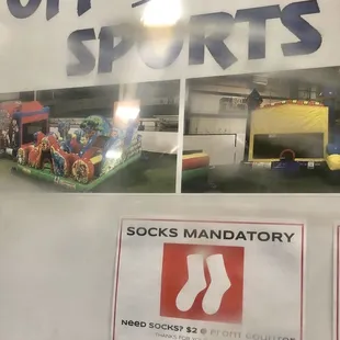 Socks are mandatory
