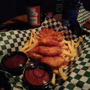 Shrimp basket is also $5