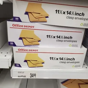 The only way you can buy 1 envelope at office depot.