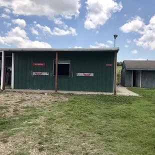 Main building: restrooms and rentals