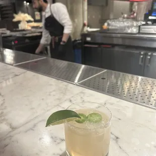 Spicy grapefruit margarita