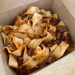 Pappardelle bolognese