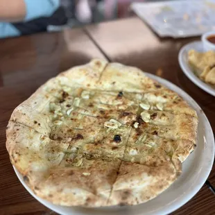 Garlic focaccia bread