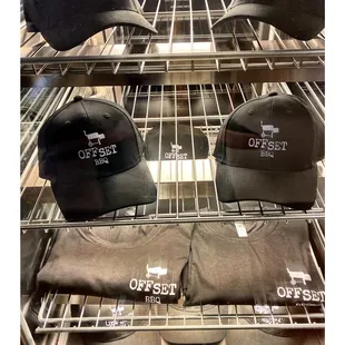 Hats &amp; Shirts .OFFSET BBQ.Brisket Wings Ribs Chicken Shrimps Salads Sandwiches Bowls Platers Beer Wine Cocktails. Cool!