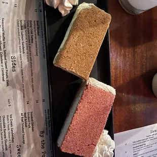 Key lime and Strawberry Ice Cream Sandwiches