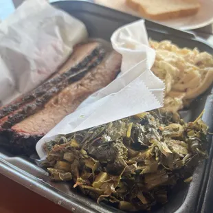 Brisket plate with two sides.