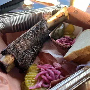 Beef Rib, bad photo. Most meet on other side of bone. $30lb currently.