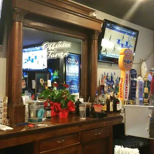 Cool old bar at Offsides Tavern