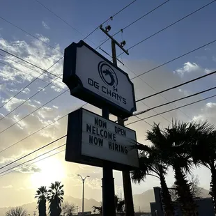 a sign for a restaurant