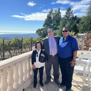 Kecia, my wife and I at the second niece's wedding in the Santa Cruz area.