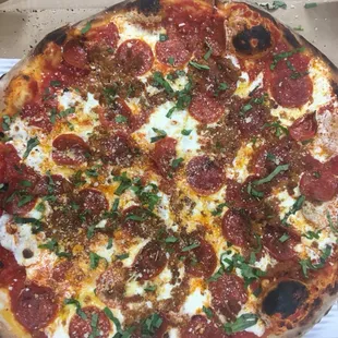 Margherita pepperoni and sausage