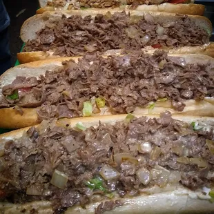 Cheese steaks