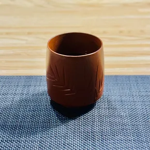 a close up of a cup
