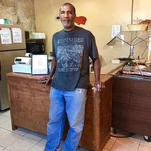 Our awesome owner, Jimmy... great guy, kind, and he had a gift when it comes to amazing food!