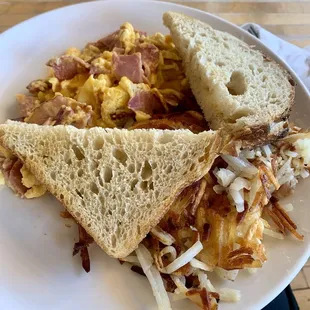 Ham and Cheese Scramble.