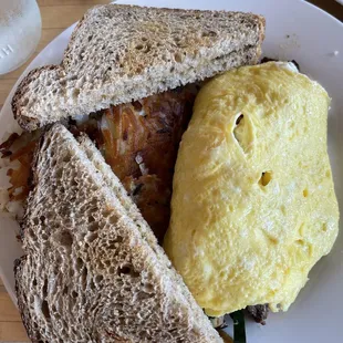 Flank Steak Omelette