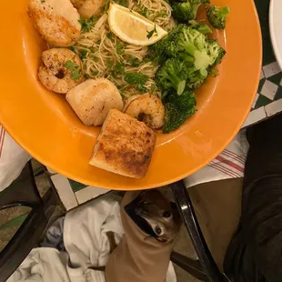 Shrimp and scallop scampi