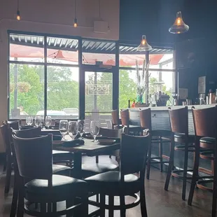 Indoor seating. Clean