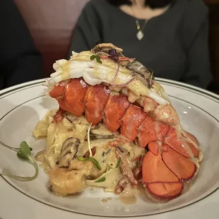 The special pappardelle with lobster