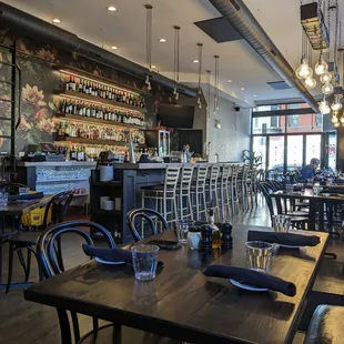 the interior of a restaurant