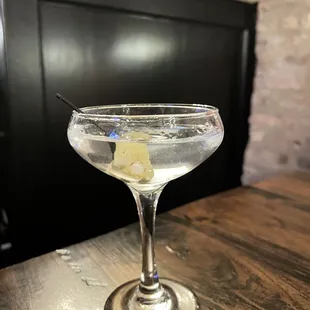 Ketel One Martini, dry, up, blue cheese olives