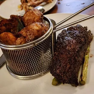 Bavette steak with Oggie Potatoes