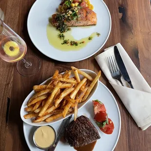 Faroe Island Salmon Filet and Prime Bavette Steak