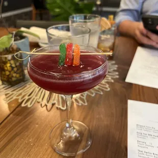 Sour patch cocktail