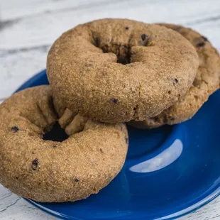 The blueberry cake donuts are for you to eat, enjoy and never share