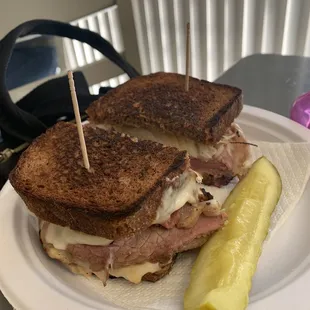 Homemade traditional beef pastrami