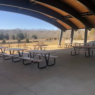 Inside pavilion