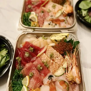 sushi and sashimi, food