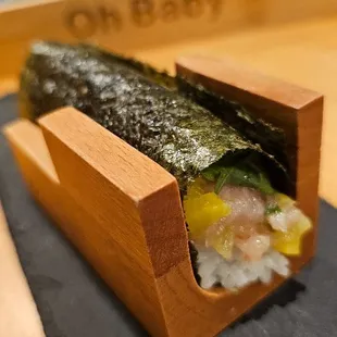 Negi Hama Hand Roll @ Oh Baby Sushi
