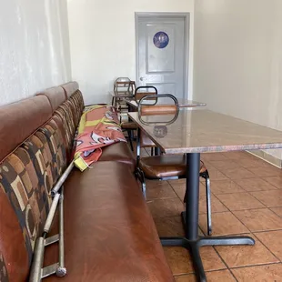 Seating inside