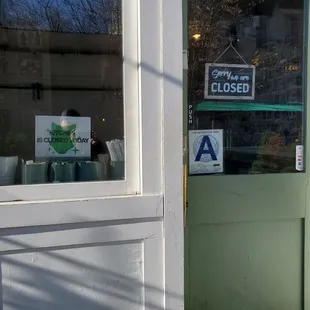 Exterior signage on a Tuesday afternoon.
