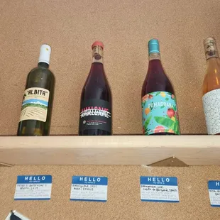Some of the wine options