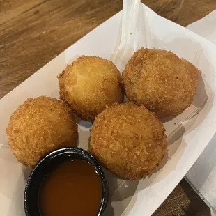 Bombas fried mashed potato and cheese balls