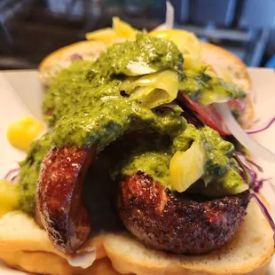 Hotlink with cilantro citrus