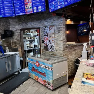 the inside of a restaurant