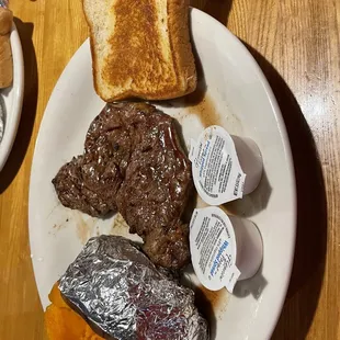 NY Strip and sweet tater