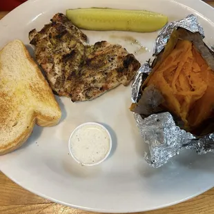 Grilled Chicken Breast Sweet Potato