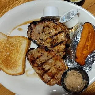3 Pork Chops + 1 Side = $11.00