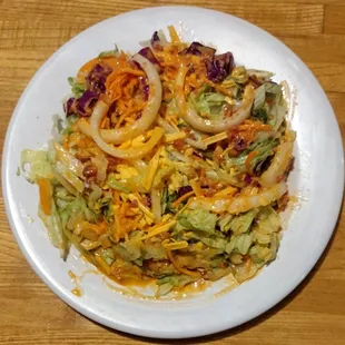 One trip to salad bar = $4