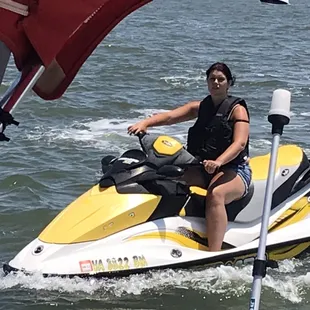 Happy jet skier OH BUOY