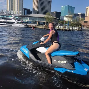 Happy customer enjoying the day on the open waters!