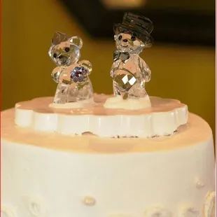 Cake Topper on white chocolate base - 4/25/15 Wedding