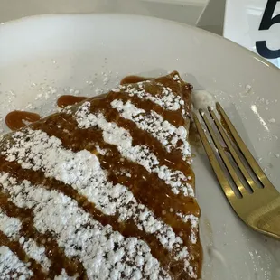 Caramel apple crepe